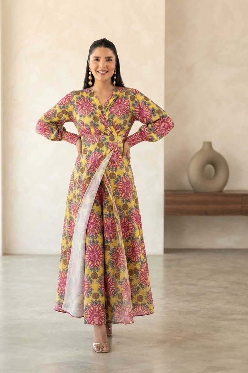 Amal Bareeze Unstitched Printed Allover Lawn ST 2pc