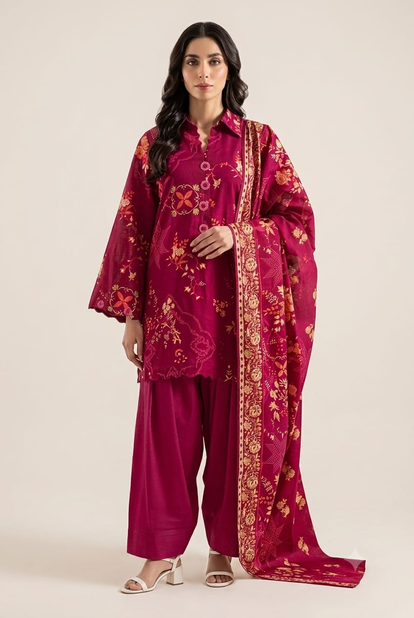 Saya khaddar unstiched 3pc