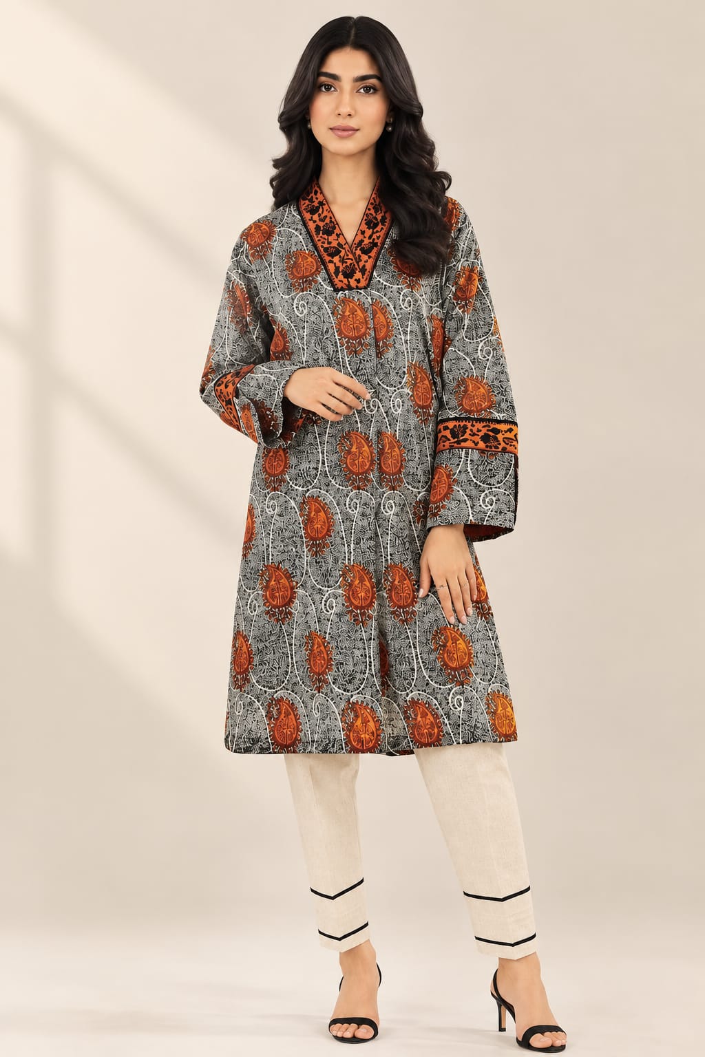 Alkaram Printed Unstiched Khadar 2 Pc