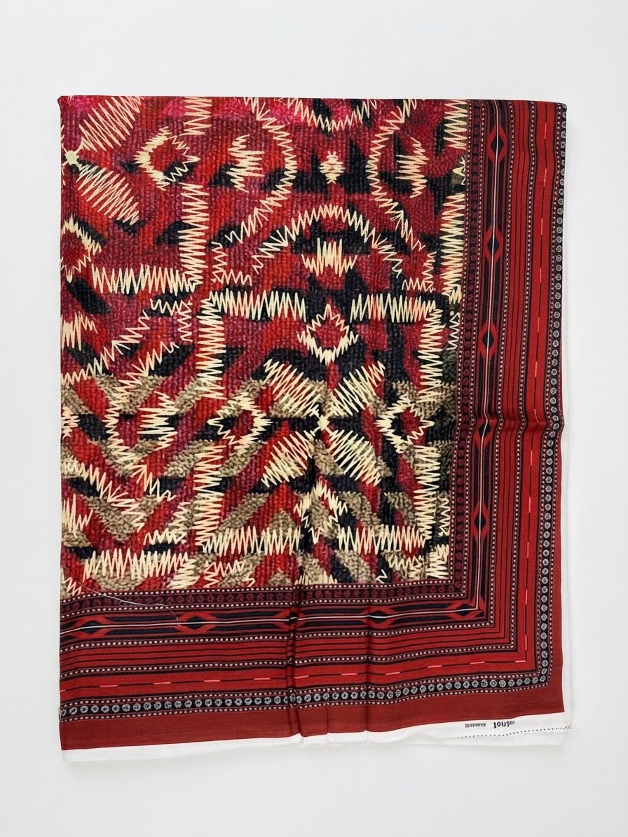Nishat Unstitched Shirt Printed Khaddr
