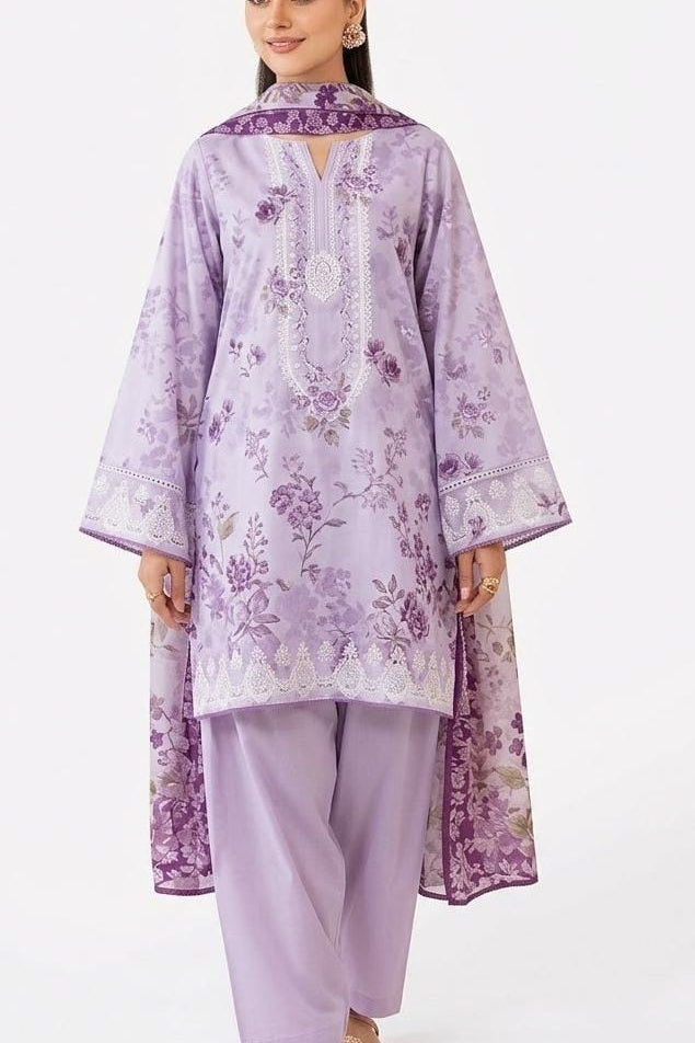 Rangreza Unstitched Printed Viscose Linen 3Pc