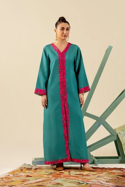 MARYUM&MARIA PRINTED SILK STITCHED 2PC