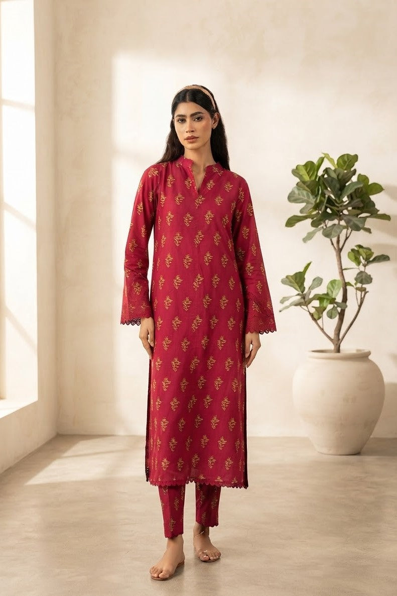Raiha Unstitched Printed Allover Lawn ST 2pc