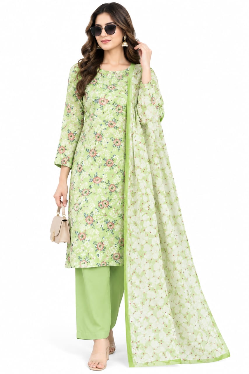Zainab Chottani unstitched printed khaddar 3pc
