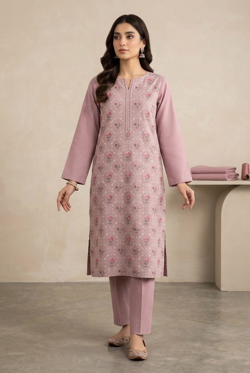 Bareeze Unstitched Embroidered Karandi 2Pc