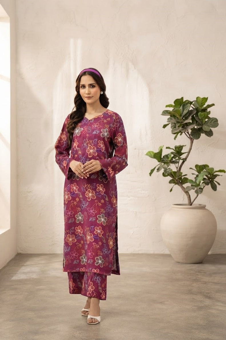 Raiha Unstitched Printed Allover Lawn ST 2pc