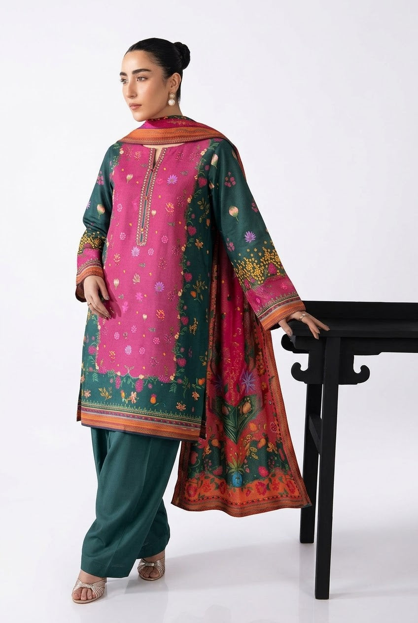 RAABI (Vol.4) Unstitched Printed Khaddar 3Pc