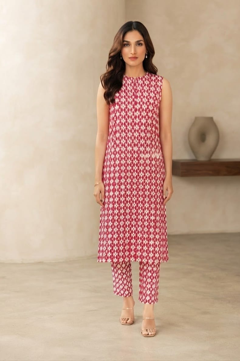 Amal Bareeze Unstitched Printed Allover Lawn ST 2pc