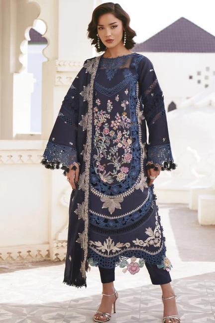 Parishay Shangrila Unstitched Luxury Embroidered Lawn 3pc