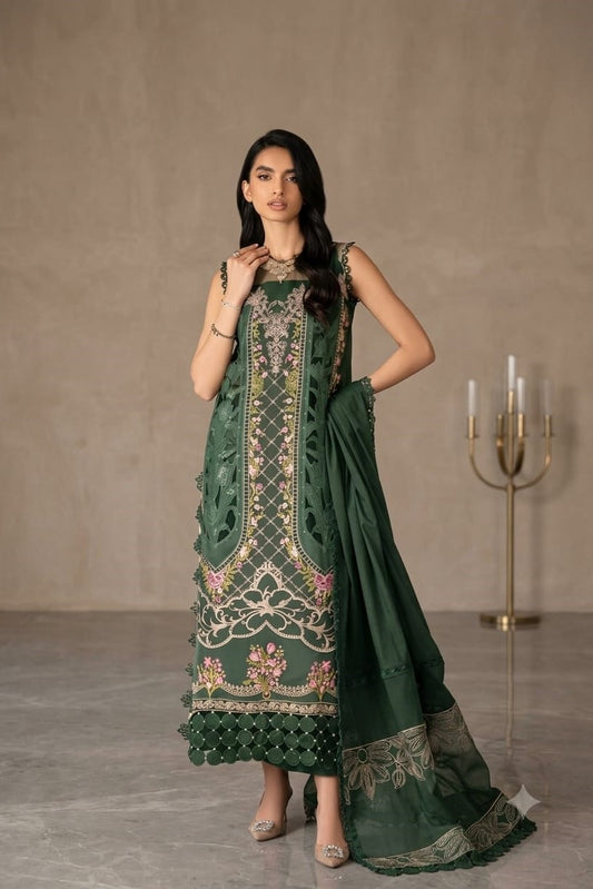 Parishay Shangrila Unstitched Luxury Embroidered Lawn 3pc