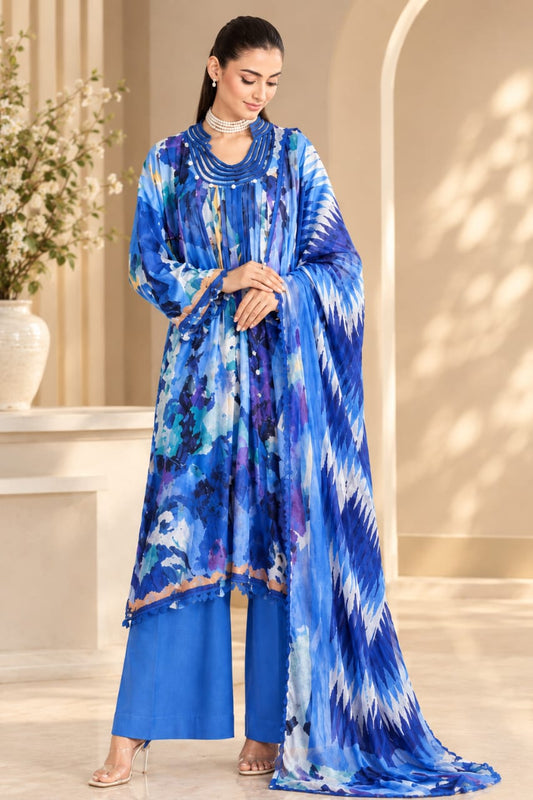 Gull Ahmed Unstitched Printed Viscose 3pc