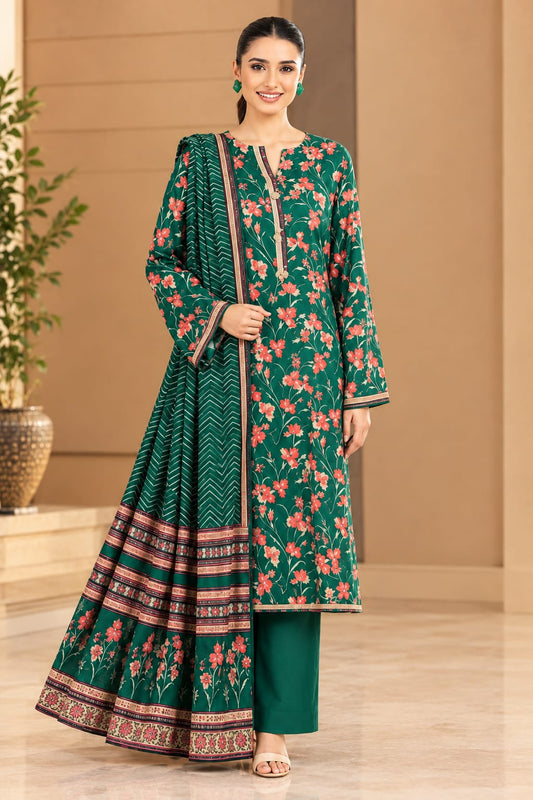 Gull Ahmed Unstitched Printed Viscose 3pc