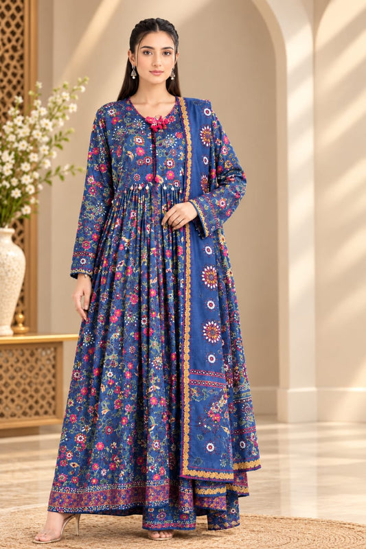 Gull Ahmed Unstitched Printed Viscose 3pc