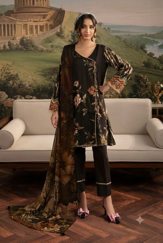 Paltar Unstitched Printed Linen 3 Pc