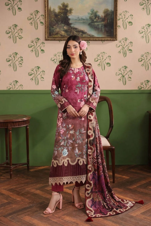 Paltar Unstitched Printed Linen 3 Pc