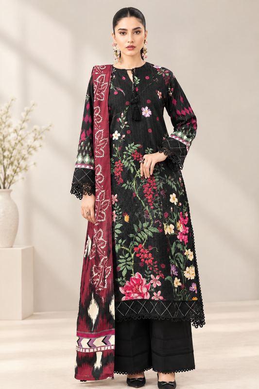 Paltar Unstitched Printed Linen 3 Pc