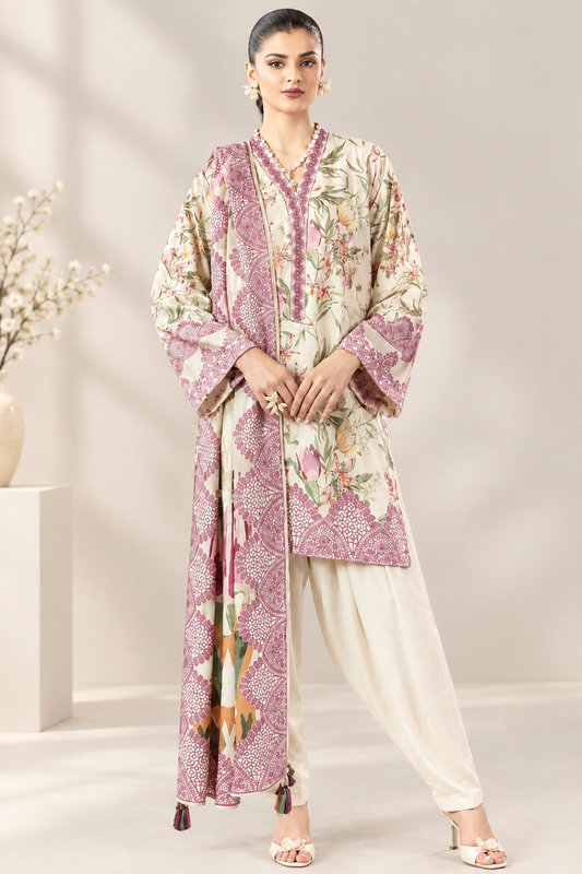 Paltar Unstitched Printed Linen 3 Pc