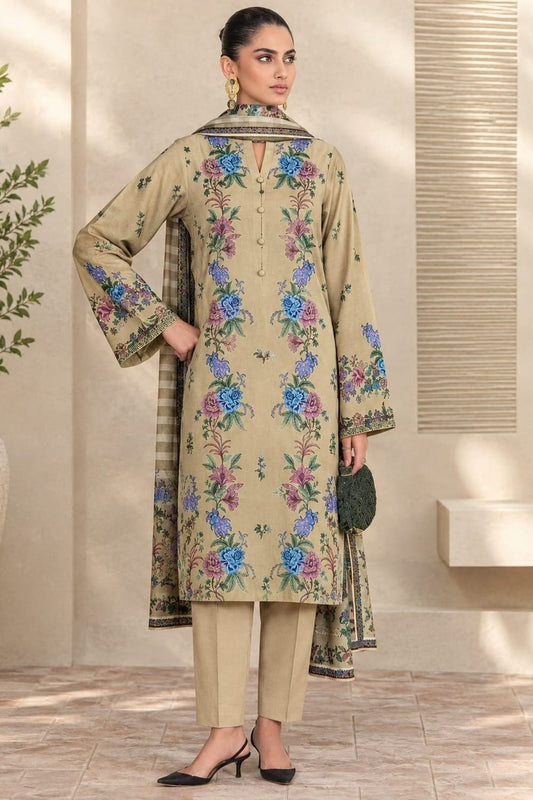 Raiha Unstitched Printed Linen 3 Pc