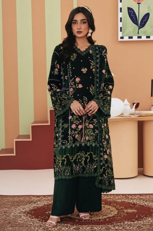 Rabbi Unstitched Printed Linen 3pc