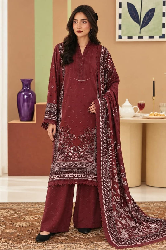 Rabbi Unstitched Printed Linen 3pc