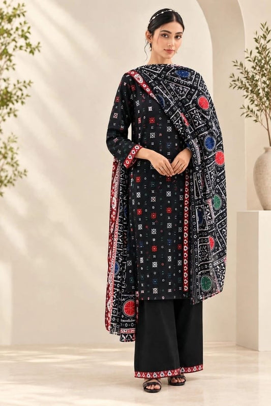 Nishat Unstitched Printed Lawn 3pc