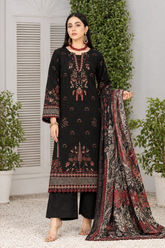 Maya By Wania Resham Karandi Embroidered Shirt With Fancy Duppata