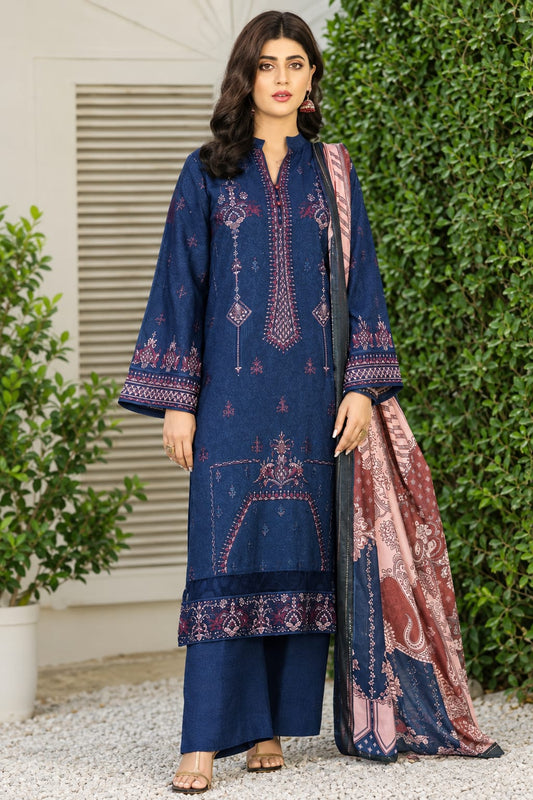 Maya By Wania Resham Karandi Embroidered Shirt With Fancy Duppata