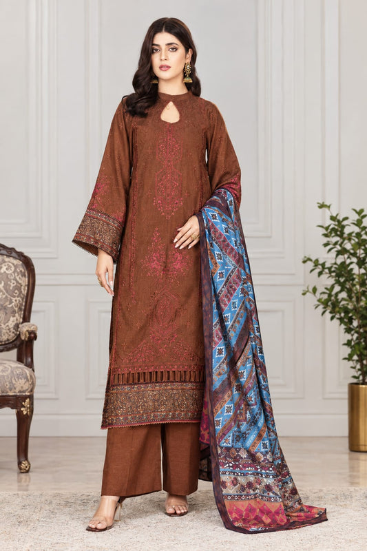 Maya By Wania Resham Karandi Embroidered Shirt With Fancy Duppata