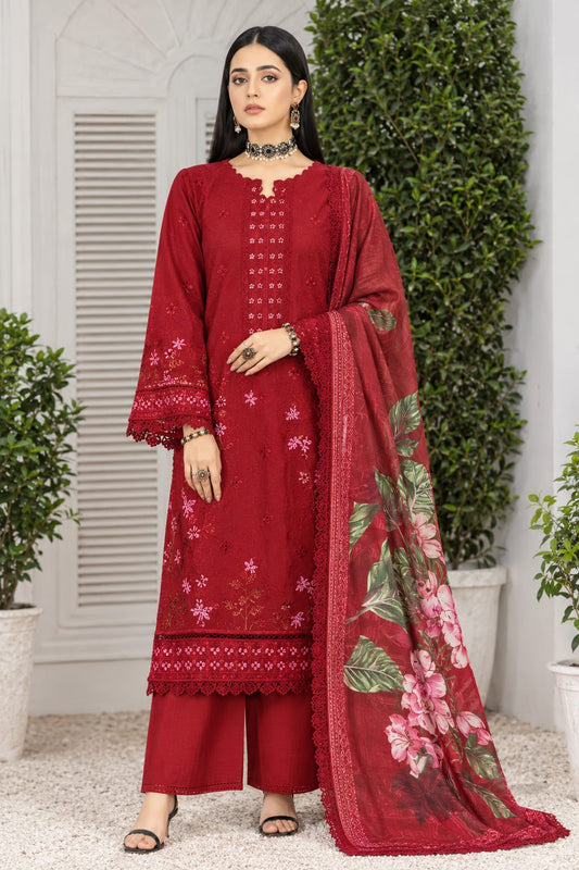 Maya By Wania Resham Karandi Embroidered Shirt With Fancy Duppata