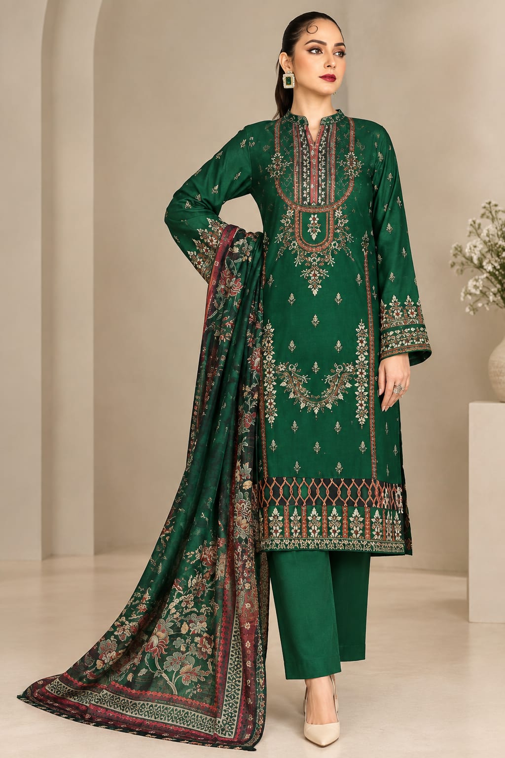 Chandni By Wania Vol 2 Viscose Silk Embroidered 3 Pc