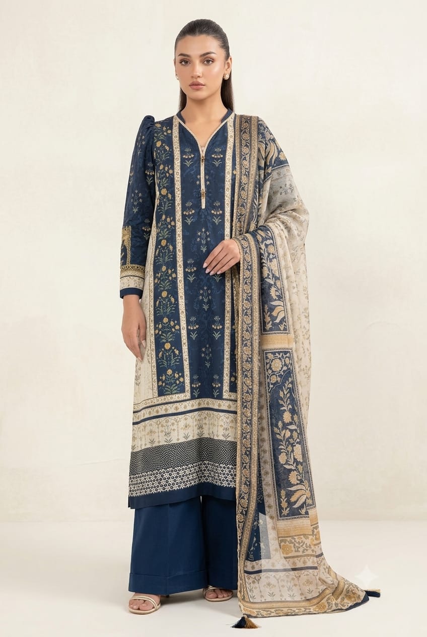 Sapphire Unstiched Exclusive Digital Viscose 3pc