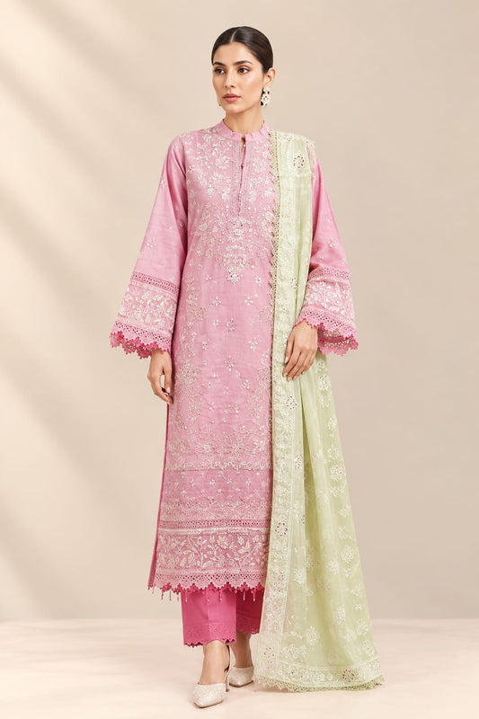 Johra (Mahrin )Embroidered Lawn Jacquard Lawn Duppata