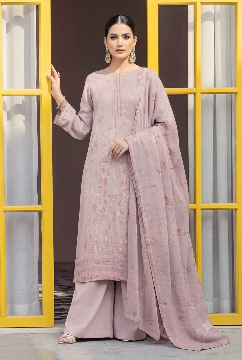Seline (Elegent) Unstiched  Embroidered Lawn 3PC