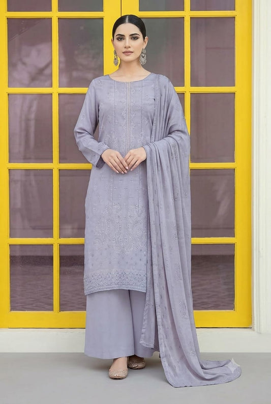 Seline (Elegent) Unstiched  Embroidered Lawn 3PC