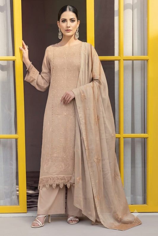 Seline (Elegent) Unstiched  Embroidered Lawn 3PC