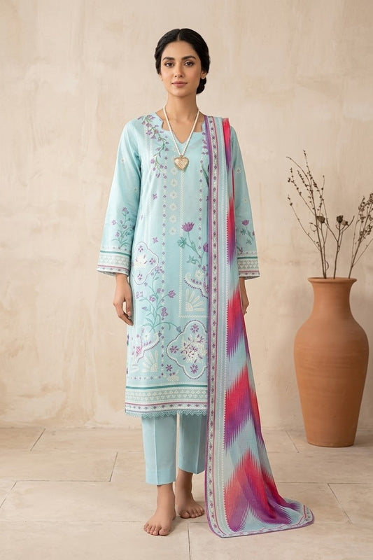 Zirwa Unstitched Printed Lawn 3pc