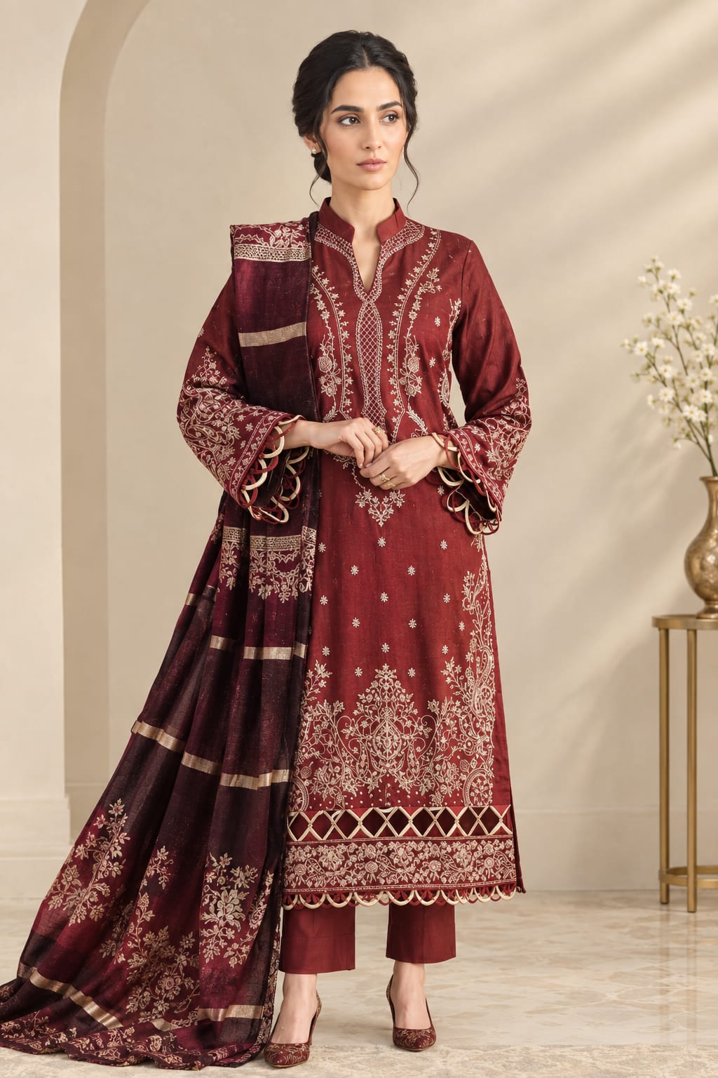 Johra (Majestic) Unstiched Embroidered Lawn 3pc