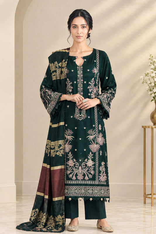 Johra (Majestic) Unstiched Embroidered Lawn 3pc