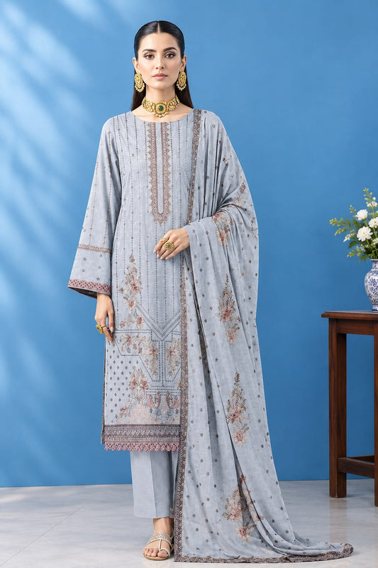 Anaya Hoor (Tahzeeb) Unstiched Embroidered Lawn 3Pc