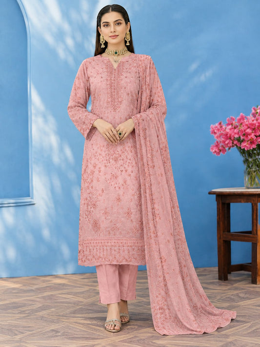 Anaya Hoor (Tahzeeb) Unstiched Embroidered Lawn 3Pc
