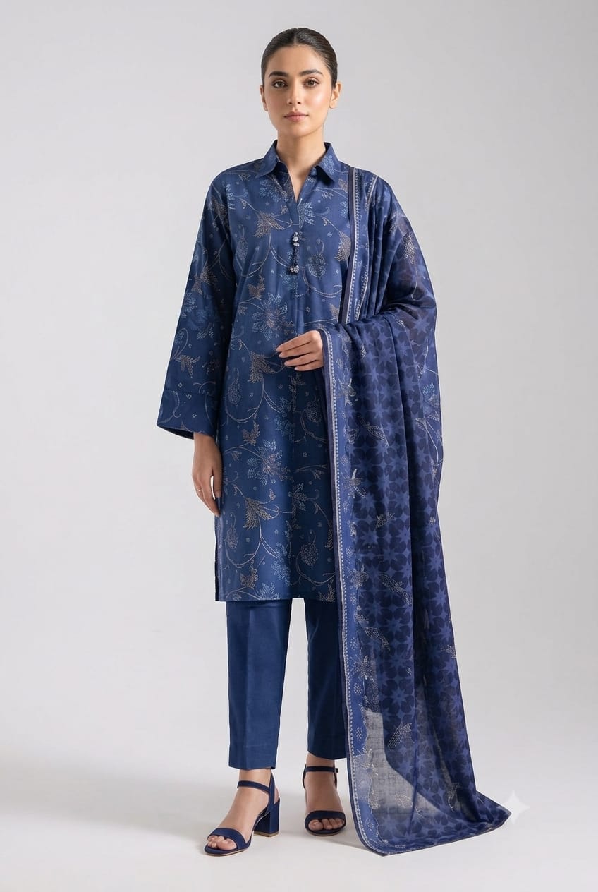 Saya khaddar unstiched 3pc