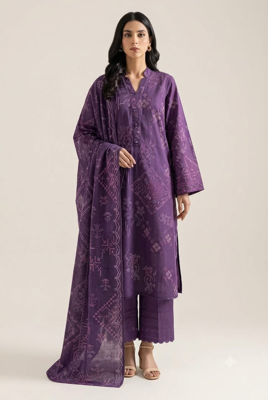 Saya khaddar unstiched 3pc