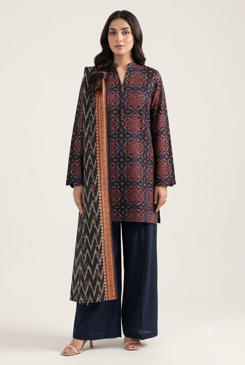 Saya khaddar unstiched 3pc