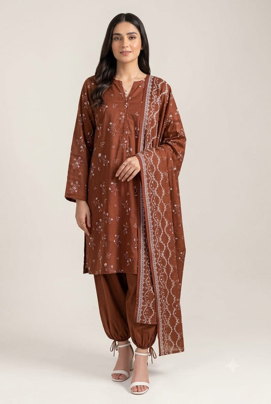 Saya khaddar unstiched 3pc