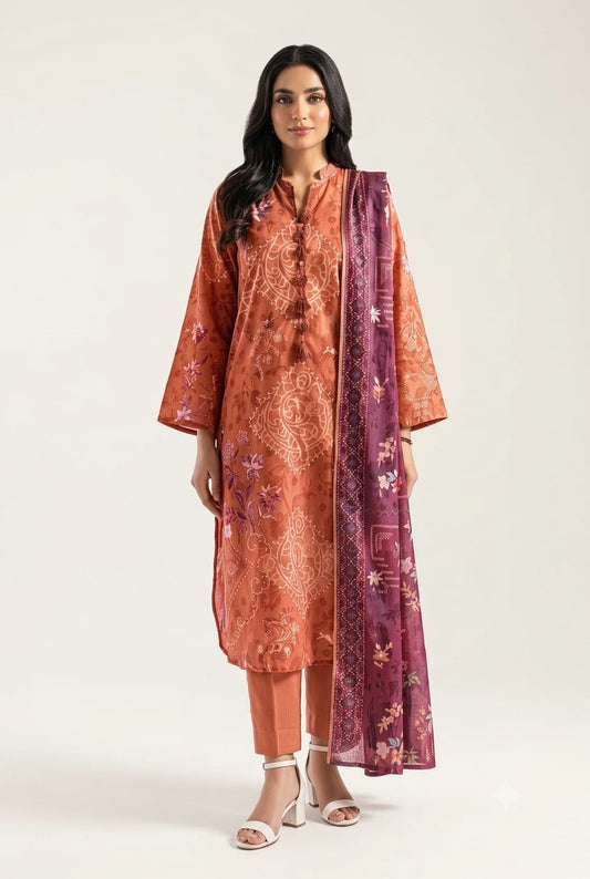 Saya khaddar unstiched 3pc