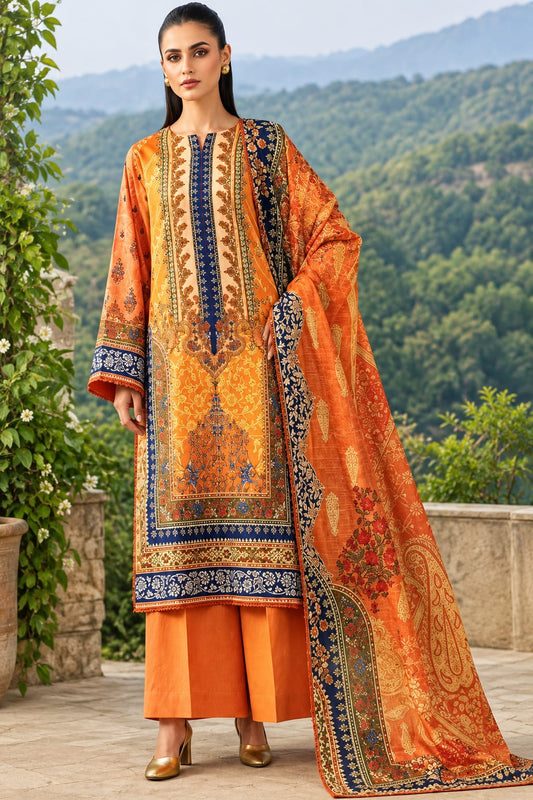 Raiha Unstiched Printed Lawn 3pc