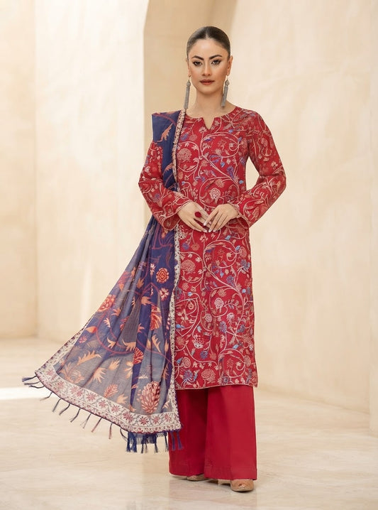 Legends Heer Unstitched Printed Lawn 3pc