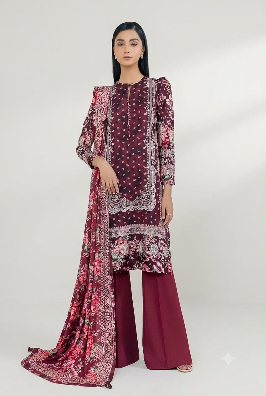 Sapphire Unstiched Exclusive Digital Viscose 3pc