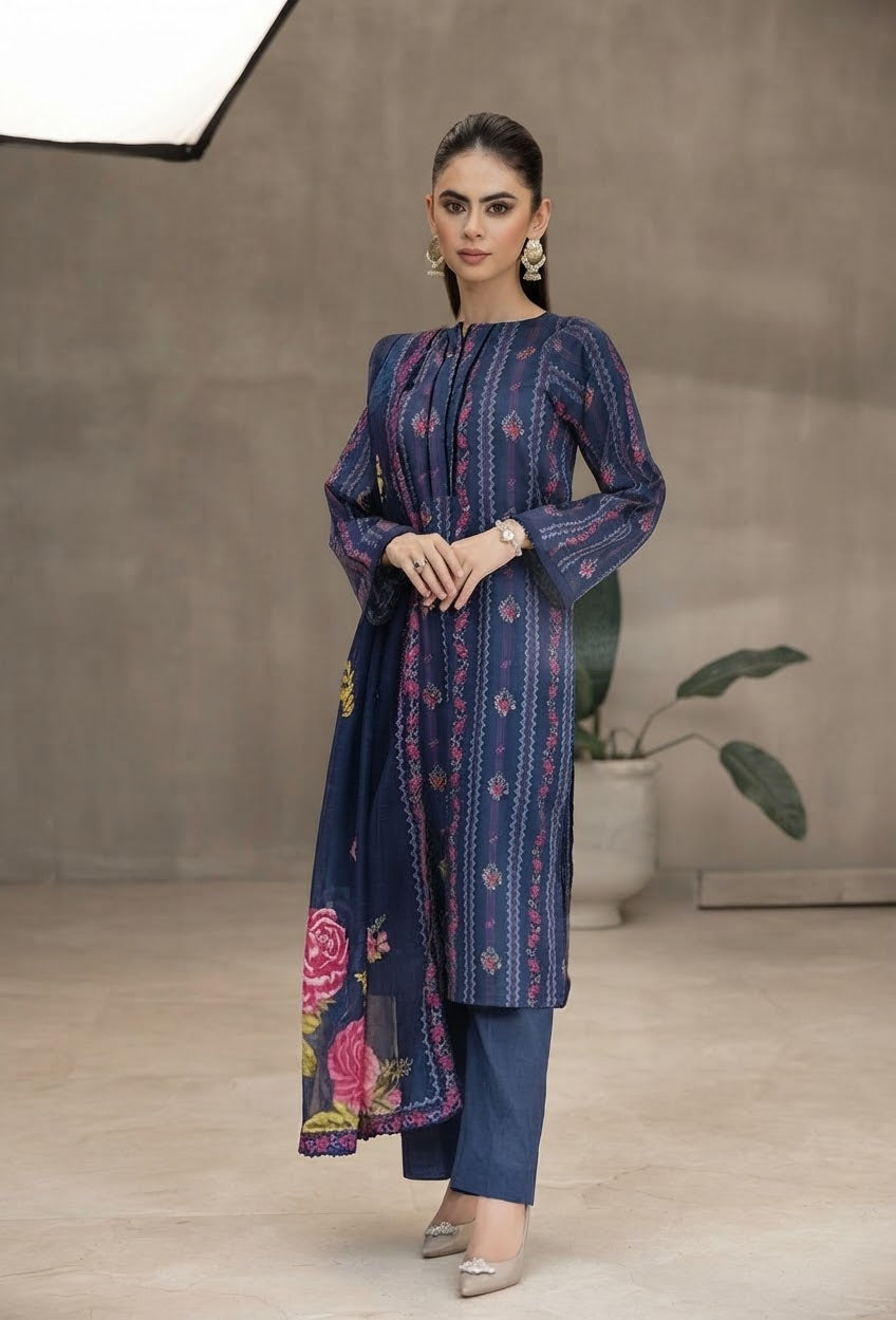 Legends Heer Unstitched Printed Lawn 3pc