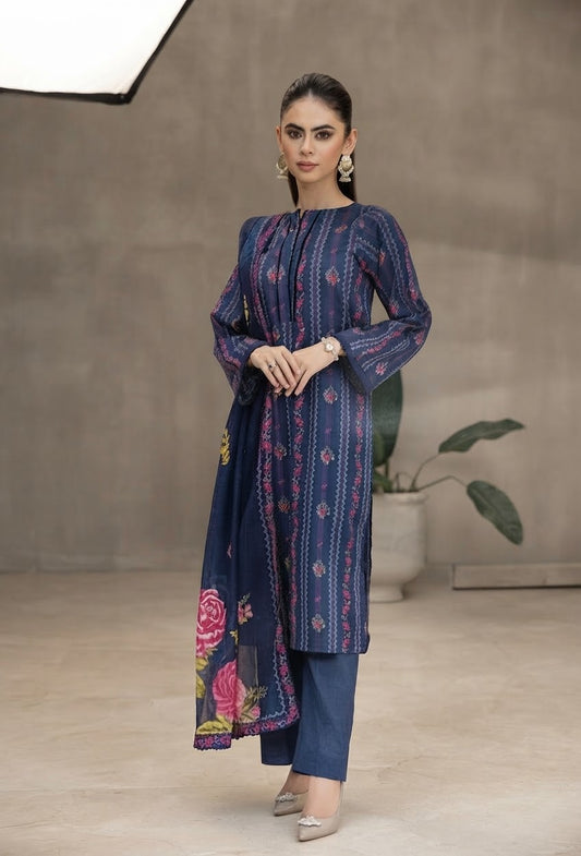 Legends Heer Unstitched Printed Lawn 3pc